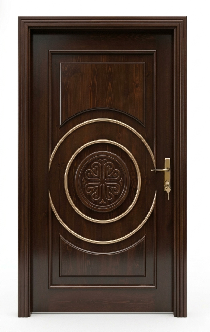 Luxury Swedish Door with Classic Circular Panel