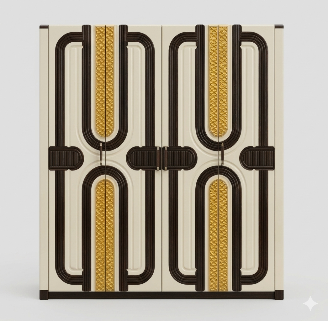 4-Door MDF Wardrobe