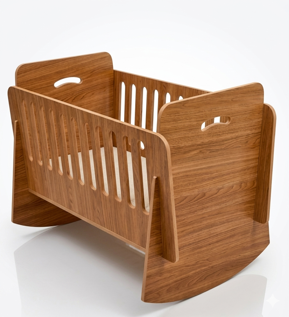 Melamine Baby Crib 50×100